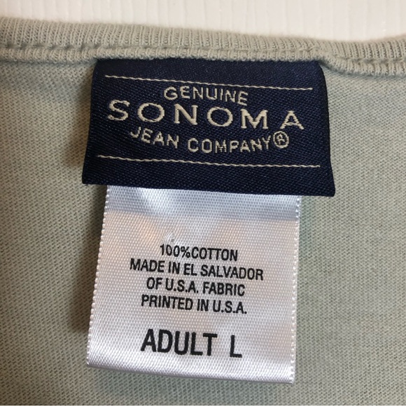Genuine Sonoma Jean Company Vintage Sage Green Tank Top Size L - Picture 3 of 6